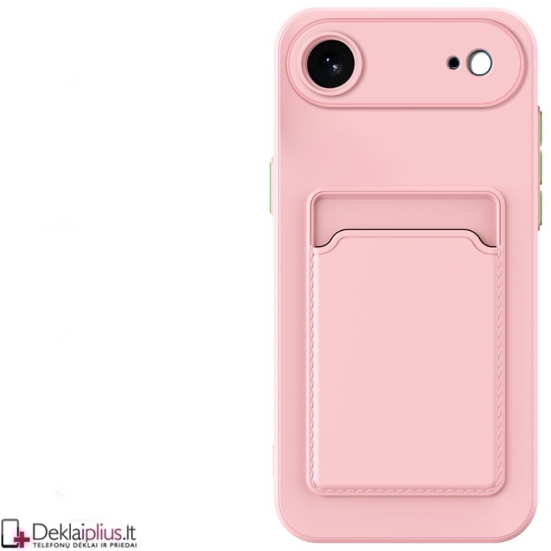 Guminis dėklas su kišenėle - rausvas (Apple Iphone Air) Guminis dėklas su kišenėle - rausvas (Apple Iphone Air)